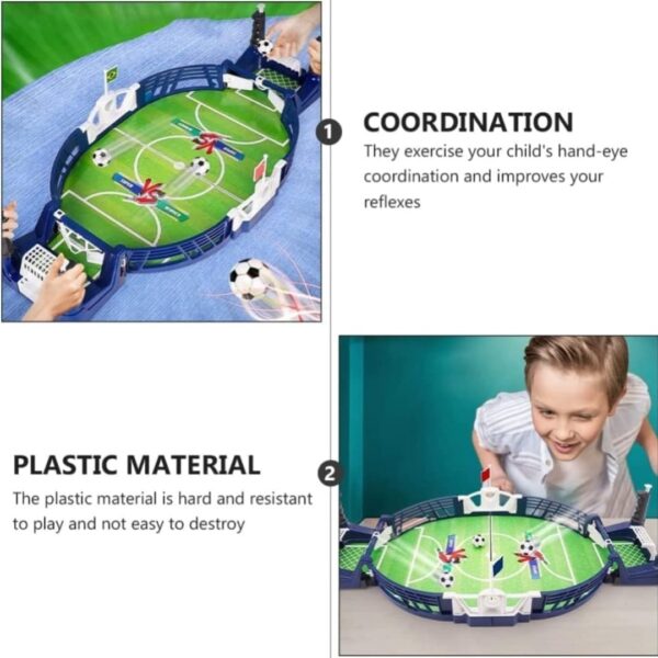 Table Football Game for 2 Players, Interactive Foosball Playset, Soccer Board Game Party Favors, Gift for  Kids