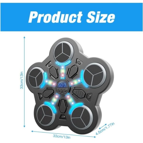 Music Boxing Machine, Boxing Machine Wall Mounted, Smart Music Boxing Machine with Boxing Gloves, 3-Level Speed Boxing Wall Punch Pad Game for Children Home  Exercises