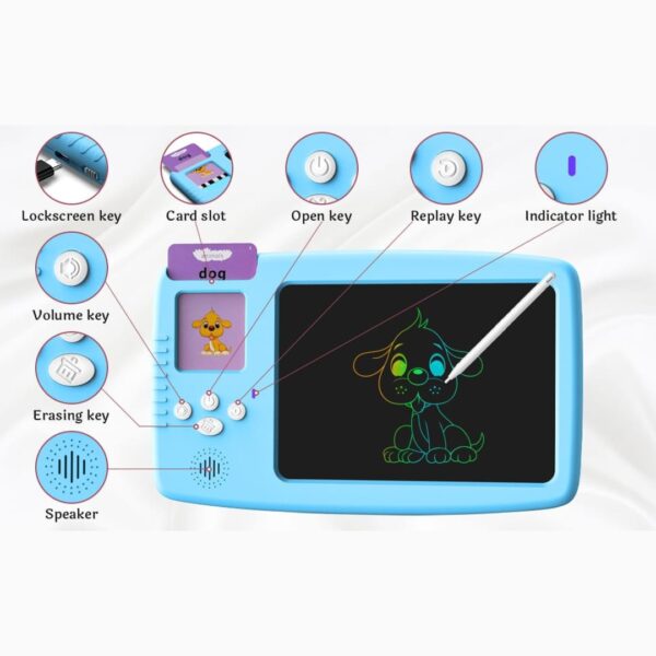 LCD Tablet + English Speaking Educational Cards